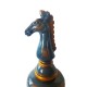 Statueta, Piesa de sah, Cal, Albastru, 30 cm, SR1653-2