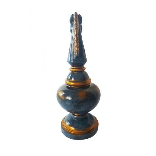 Statueta, Piesa de sah, Cal, Albastru, 30 cm, SR1653-2