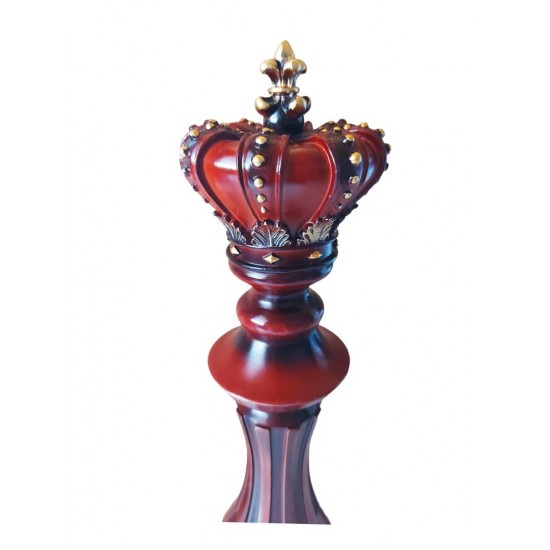Statueta, Piesa de sah, Rege, Visiniu, 39 cm, 0182A Statueta, Piesa de sah, Rege, Visiniu, 39 cm, 0182A