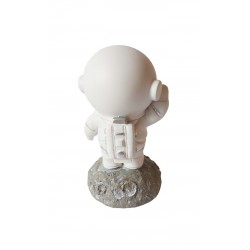 Statueta decorativa, Astronaut pe asteroid, Gri, 11 cm, DY202-7A