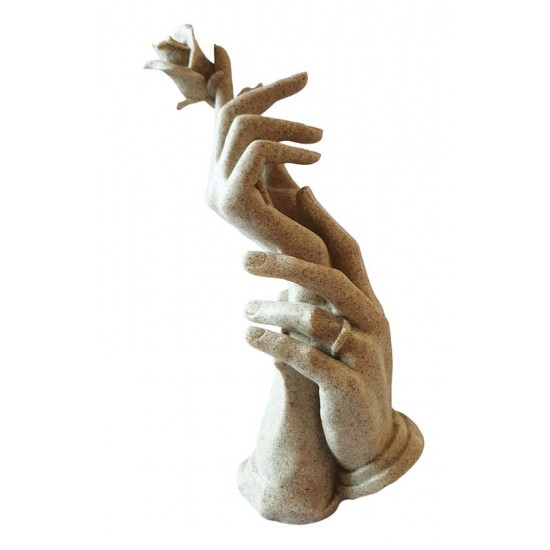 Statueta decorativa, Atingerea Dragostei, Crem, 28 cm, GXL021 Statueta decorativa, Atingerea Dragostei, Crem, 28 cm, GXL021