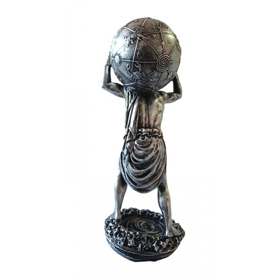 Statueta decorativa, Atlas, Argintiu, 29 cm, GXL020 Statueta decorativa, Atlas, Argintiu, 29 cm, GXL020