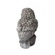 Statueta decorativa, Bufnita, Gri, 20 cm, MI30
