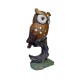 Statueta decorativa, Bufnita pe o creanga, Maro, 18 cm, W8330-1