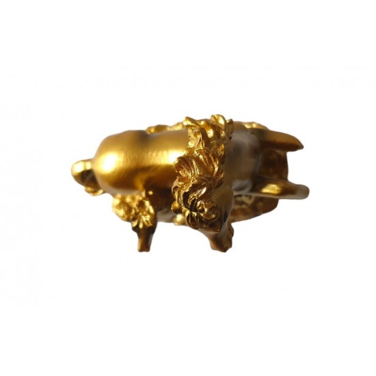 Statueta decorativa, Cal si manz, Auriu, 13 cm, XQ202146 Statueta decorativa, Cal si manz, Auriu, 13 cm, XQ202146