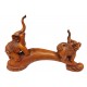 Statueta decorativa, Familie de Elefanti, Maro, 35 cm, L3248X