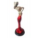 Statueta decorativa, Femeie, Rosu, 31 cm, 356328DX Statueta decorativa, Femeie, Rosu, 31 cm, 356328DX