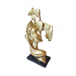 Statueta decorativa, Indragostiti, Auriu, 25 cm, CQ5952-1 Statueta decorativa, Indragostiti, Auriu, 25 cm, CQ5952-1