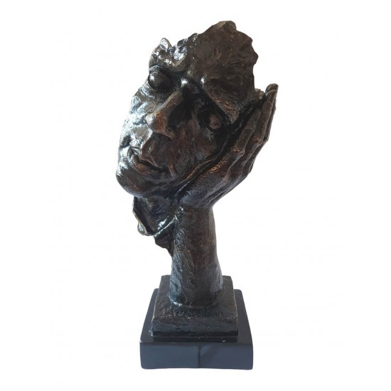 Statueta decorativa, Masca, Negru, 33 cm, HC303L Statueta decorativa, Masca, Negru, 33 cm, HC303L