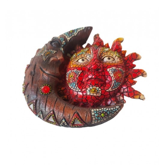 Statueta decorativa Soare si Luna, Rosu, 15 cm, 356326DX Statueta decorativa Soare si Luna, Rosu, 15 cm, 356326DX
