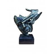 Statueta decorativa masca, Negru-Auriu, 22 cm, 637CB-1 Statueta decorativa masca, Negru-Auriu, 22 cm, 637CB-1