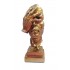 Statueta decorativa masca, Nu vad, Gold, 33 cm, HC3021X
