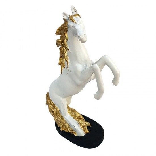 Statueta in forma de Cal, Alb, 30 cm, HY38312A Statueta in forma de Cal, Alb, 30 cm, HY38312A