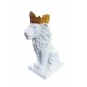 Statueta in forma de Leu, Alb, 34 cm, 625LD Statueta in forma de Leu, Alb, 34 cm, 625LD