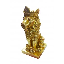 Statueta in forma de Leu, Auriu, 34 cm, 625LD-1