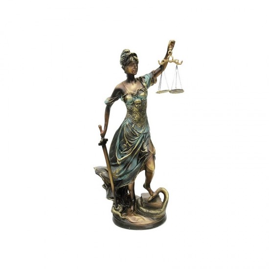 Statueta reprezentand justitia  20x54 cm