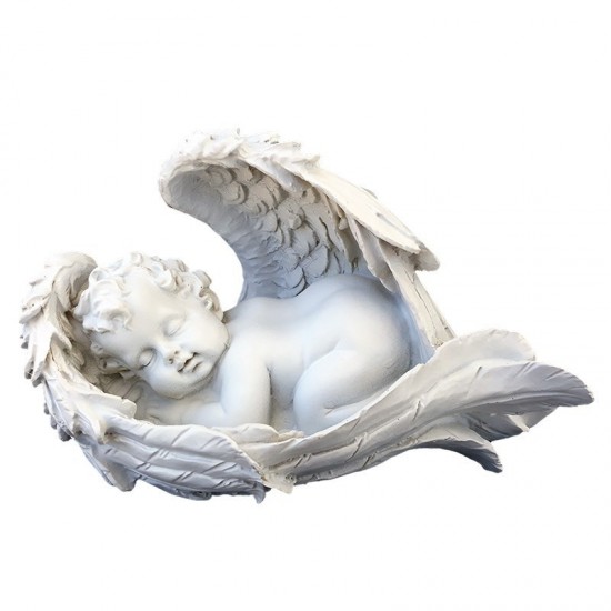 Statueta, reprezentand un inger dormind pe aripi, 20 cm, 1240G Statueta, reprezentand un inger dormind pe aripi, 20 cm, 1240G