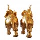 Statuete decorative, 2 Elefanti, Auriu, 21 cm, GXL023