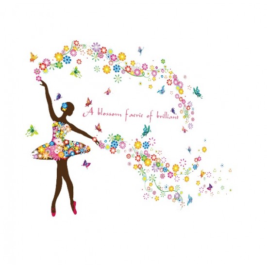 Sticker decorativ, A blossom faerie of brilliant, 120 cm, 127STK Sticker decorativ, A blossom faerie of brilliant, 120 cm, 127STK