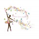Sticker decorativ, A blossom faerie of brilliant, 120 cm, 127STK Sticker decorativ, A blossom faerie of brilliant, 120 cm, 127STK