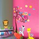 Sticker decorativ Copacelul cu animale,multicolor 120 cm,103STK