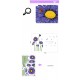 Sticker decorativ, Crizanteme albastre 178 cm, 133STK