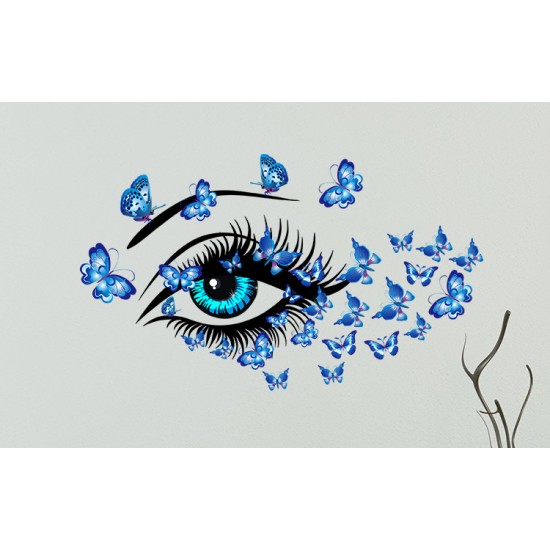 Sticker decorativ, Eye blue 80 cm, 150STK Sticker decorativ, Eye blue 80 cm, 150STK