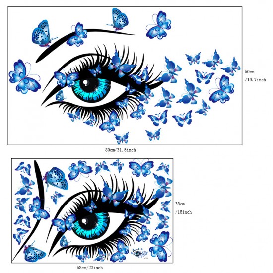 Sticker decorativ, Eye blue 80 cm, 150STK Sticker decorativ, Eye blue 80 cm, 150STK