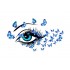 Sticker decorativ, Eye blue 80 cm, 150STK