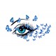 Sticker decorativ, Eye blue 80 cm, 150STK Sticker decorativ, Eye blue 80 cm, 150STK