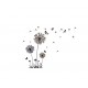 Sticker decorativ, Flower black 165 cm, 79STK