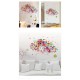 Sticker decorativ, Girl butterfly flowers 85 cm, 152STK