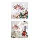 Sticker decorativ, Girl butterfly flowers 85 cm, 152STK