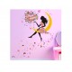 Sticker decorativ Good night,roz 140 cm