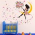Sticker decorativ Good night,roz 140 cm