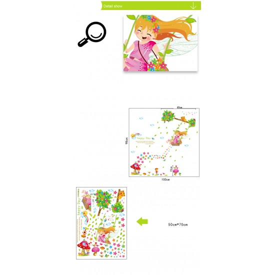 Sticker decorativ, Happy day 110 cm, 145STK