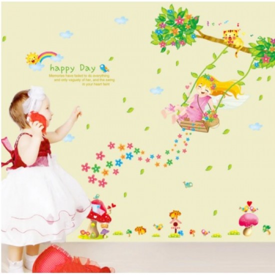 Sticker decorativ, Happy day 110 cm, 145STK