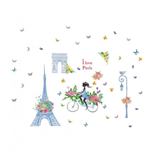 Sticker decorativ, I Love Paris 138 cm, 122STK Sticker decorativ, I Love Paris 138 cm, 122STK