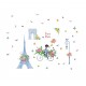 Sticker decorativ, I Love Paris 138 cm, 122STK Sticker decorativ, I Love Paris 138 cm, 122STK