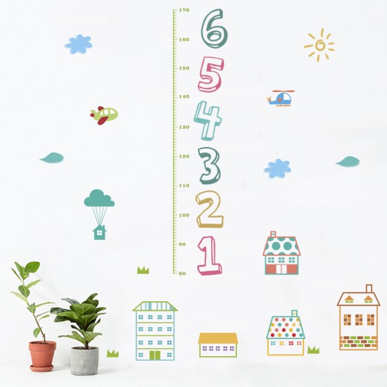 Sticker decorativ, Masuratoare cu animalute 125 cm, 142STK Sticker decorativ, Masuratoare cu animalute 125 cm, 142STK