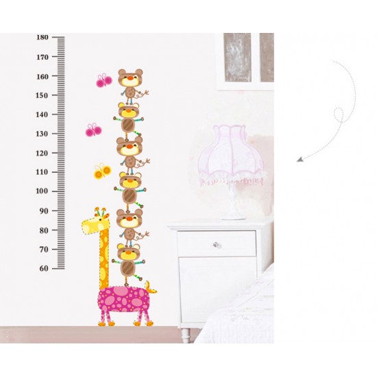 Sticker decorativ, Masuratoare cu animalute 140 cm, 132STK
