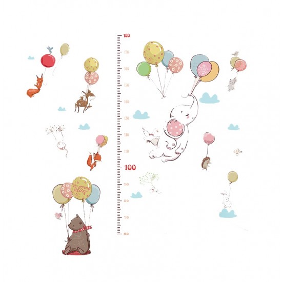 Sticker decorativ, Masuratoare cu animalute, 155 cm, 85STK