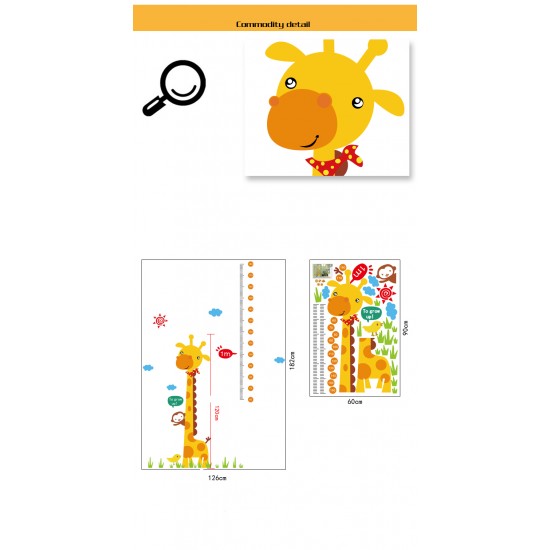 Sticker decorativ, Masuratoare cu animalute 182 cm, 136STK