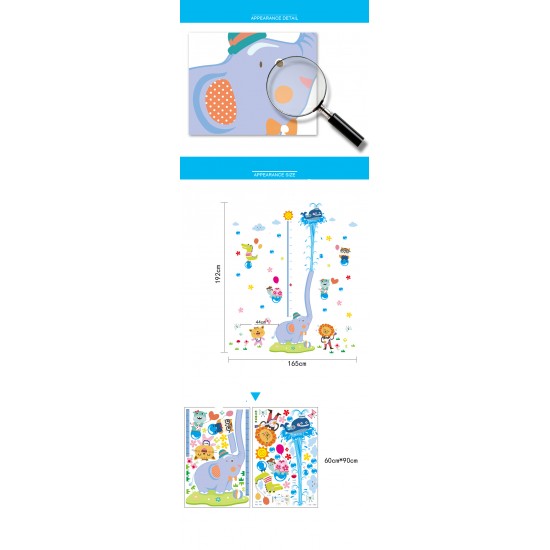 Sticker decorativ, Masuratoare cu animalute, 192 cm, 83STK