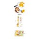 Sticker decorativ Masuratoare cu animalute,galben 145 cm, 54STK Sticker decorativ Masuratoare cu animalute,galben 145 cm, 54STK