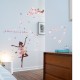 Sticker decorativ, Printesa cu fluturi, 140 cm, 721STK