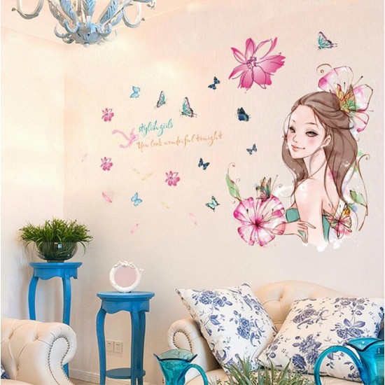 Sticker decorativ, Stylish girls 118 cm, 155STK Sticker decorativ, Stylish girls 118 cm, 155STK