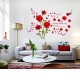 Sticker decorativ, Trandafiri rosii 147 cm, 128STK