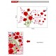 Sticker decorativ, Trandafiri rosii 147 cm, 128STK