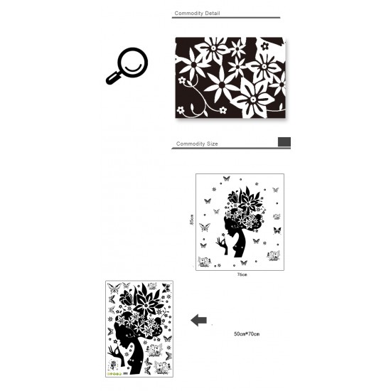 Sticker decorativ, Woman 85 cm, 144STK